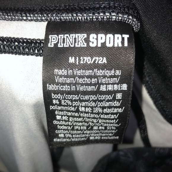 PINK Sport bandana print leggings size medium blue/black workout causal pants​ - Picture 6 of 6